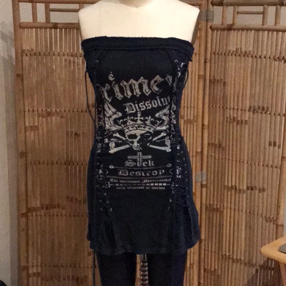 Primevil Strapless Tunic Top or Mini Dress